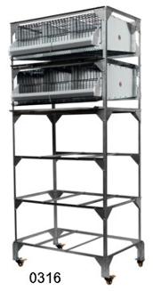 GQF Mfg 0303 3 Section Quail or Chukar Breeding Pen with Roll Out Nest. 