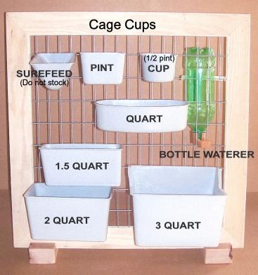 idalinya Feed Cage Feeder Cup,10pcs Semicircle Trough Thickening Health Sand Cups Hanging Water Bag Feed Cage Poultry 